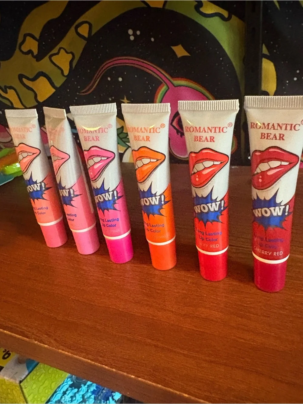 WOW! Long-Lasting Lip Color — Pink, Hot Pink, Orange, Red Shades